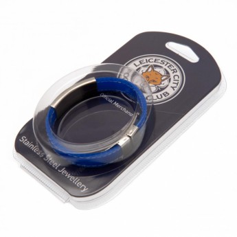 Leicester City silikónový náramok Stitched Silicone Bracelet BL