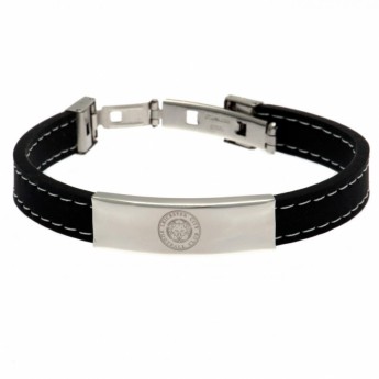 Leicester City silikónový náramok Stitched Silicone Bracelet BK