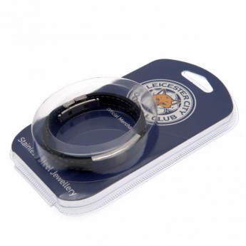 Leicester City silikónový náramok Stitched Silicone Bracelet BK