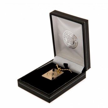 Leicester City retiazka na krk s psou známkou Gold Plated Dog Tag & Chain