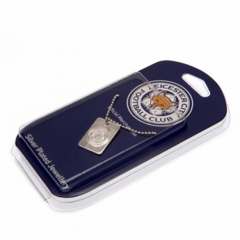Leicester City retiazka na krk s psou známkou Silver Plated Dog Tag & Chain