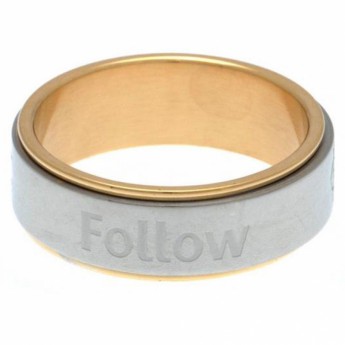 FC Rangers prsteň Bi Colour Spinner Ring Medium