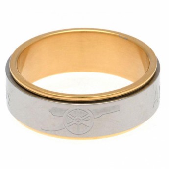 FC Arsenal prsteň Bi Colour Spinner Ring Large