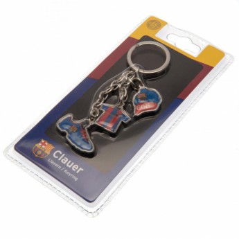 FC Barcelona kľúčenka 3 Charm Keyring