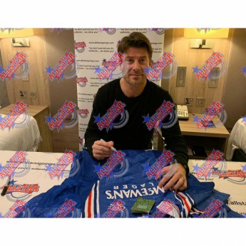 Legendy futbalový dres Rangers FC Laudrup 1998 Signed Shirt