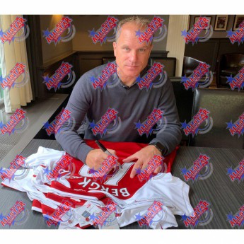 Legendy futbalový dres Arsenal FC Bergkamp 2017-2018 Signed Shirt
