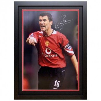 Legendy obrázok v rámčeku Manchester United FC Keane Signed Framed Print