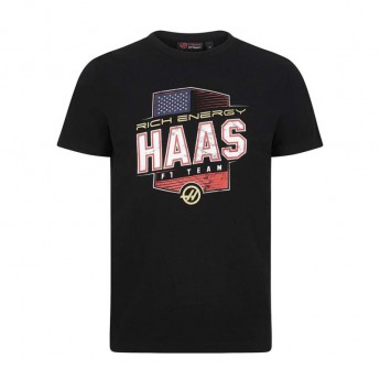 Haas F1 pánske tričko Graphic USA Logo black F1 Team 2019