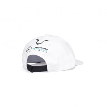 Mercedes AMG Petronas čiapka flat šiltovka Lewis Hamilton white F1 Team 2020