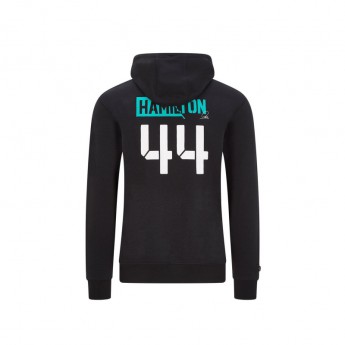 Mercedes AMG Petronas pánska mikina s kapucňou Lewis 44 hooded black F1 Team 2020