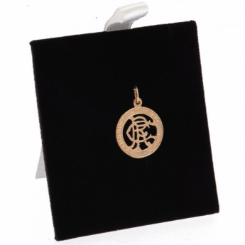 FC Rangers zlatý prívesok 9ct Gold Pendant Round Crest