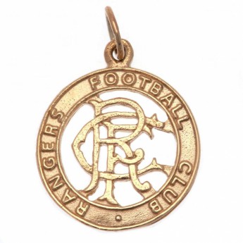 FC Rangers zlatý prívesok 9ct Gold Pendant Round Crest