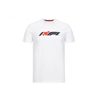 Formule 1 pánske tričko heart white 2020