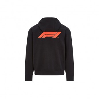 Formule 1 pánska mikina s kapucňou logo zip black 2020