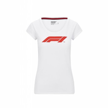 Formule 1 dámske tričko logo white 2020