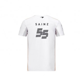 Mclaren Honda pánske tričko Carlos Sainz white F1 Team 2020