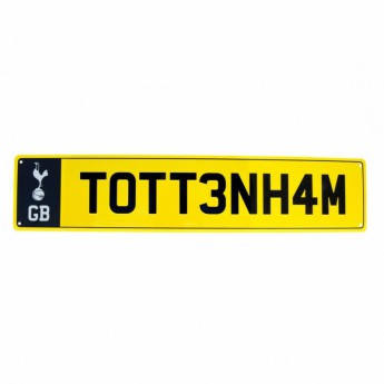 Tottenham plechová cedula Number Plate Sign