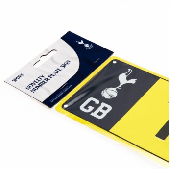 Tottenham plechová cedula Number Plate Sign