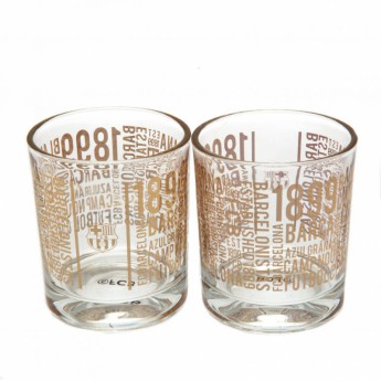 FC Barcelona poháre 2pk Whiskey set