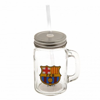 FC Barcelona pohárik so slamkou with logo