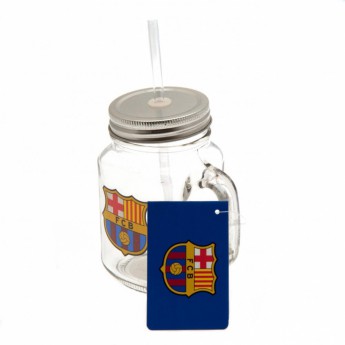 FC Barcelona pohárik so slamkou with logo