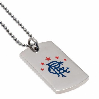 FC Rangers retiazka na krk s psou známkou Colour Crest
