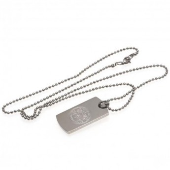 Leicester City retiazka na krk s psou známkou Engraved Dog Tag & Chain