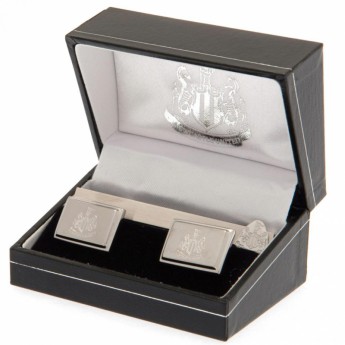 Newcastle United sada manžetových gombíkov Tie Slide Cufflink Set