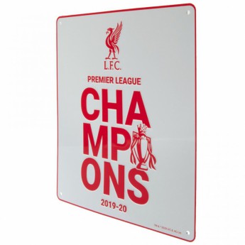 FC Liverpool ceduľa na stenu Premier League Champions WT