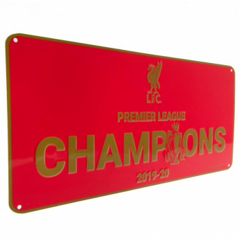 FC Liverpool ceduľa na stenu Premier League Champions RD