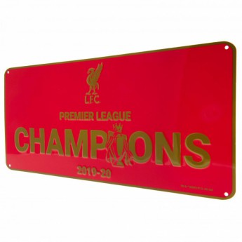 FC Liverpool ceduľa na stenu Premier League Champions RD