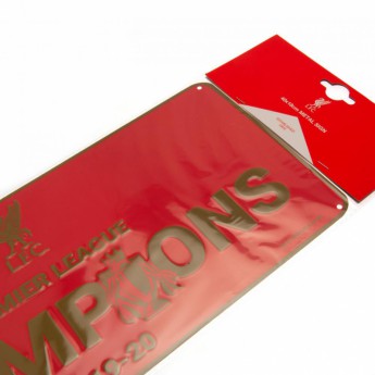 FC Liverpool ceduľa na stenu Premier League Champions RD