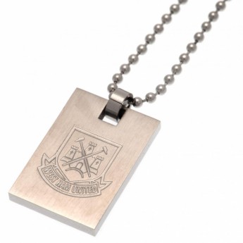 West Ham United retiazka na krk s psou známkou Dog Tag & Chain CT