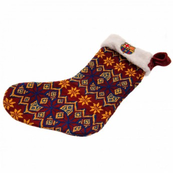 FC Barcelona vianočné pančuchy Ugly Knit Christmas Stocking