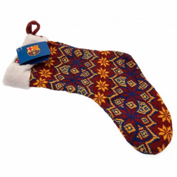 FC Barcelona vianočné pančuchy Ugly Knit Christmas Stocking