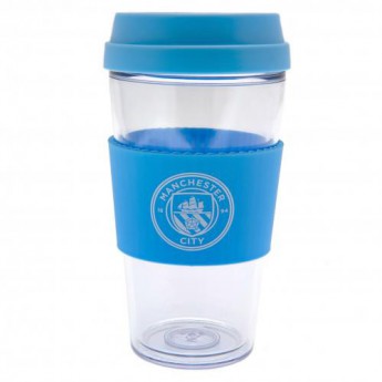 Manchester City cestovný hrnček Clear Grip Travel Mug
