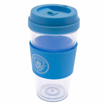 Manchester City cestovný hrnček Clear Grip Travel Mug