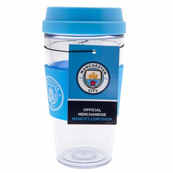 Manchester City cestovný hrnček Clear Grip Travel Mug