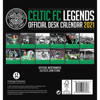 FC Celtic stolový kalendár 2021