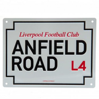 FC Liverpool ceduľa na stenu Anfield Road Sign