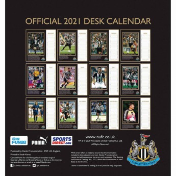 Newcastle United stolový kalendár 2021