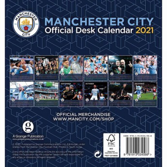 Manchester City stolový kalendár 2021