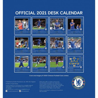 FC Chelsea stolový kalendár 2021
