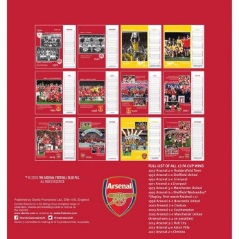 FC Arsenal stolový kalendár 2021