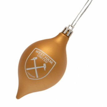 West Ham United vianočné ozdoby 3pk Vintage Bauble