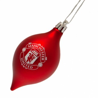 Manchester United vianočné ozdoby 3pk Vintage Bauble