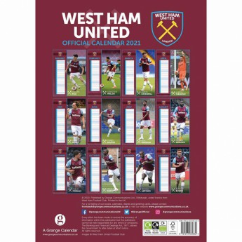 West Ham United kalendár 2021