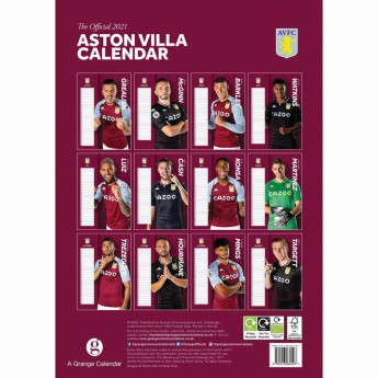 Aston Villa kalendár 2021