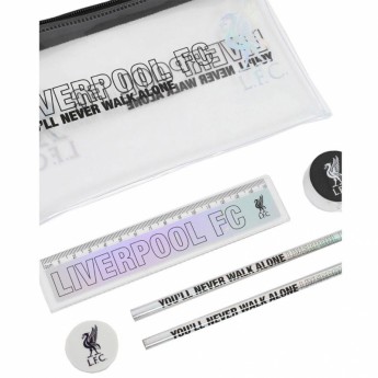 FC Liverpool školský set black and silver Stationery Set
