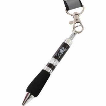 FC Liverpool šnúrka na krk s perom black and grey Lanyard Pen